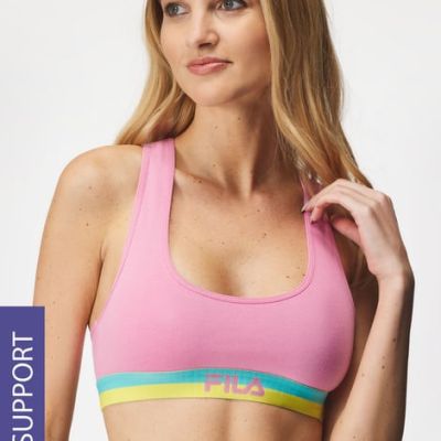 25548 Sportova Podprsenka Fila Underwear Pink Icing